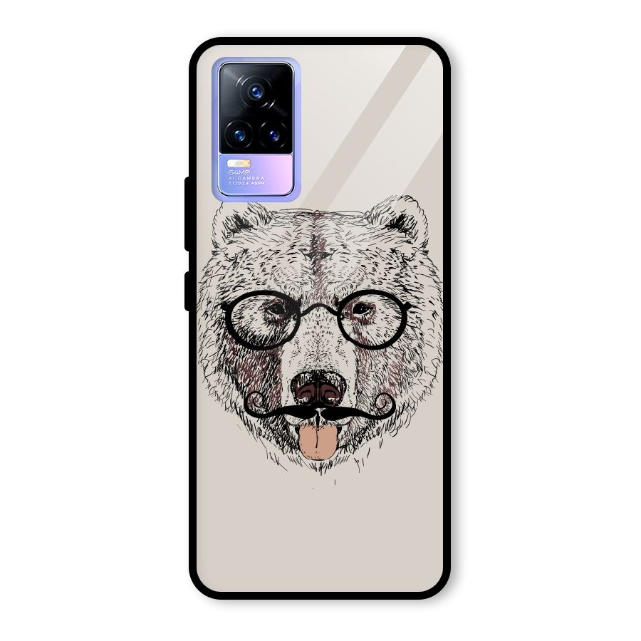 Studious Bear Glass Back Case for Vivo Y73