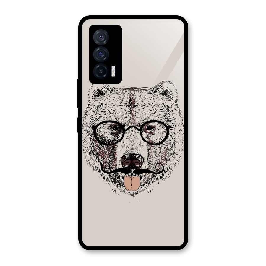 Studious Bear Glass Back Case for Vivo iQOO 7 5G