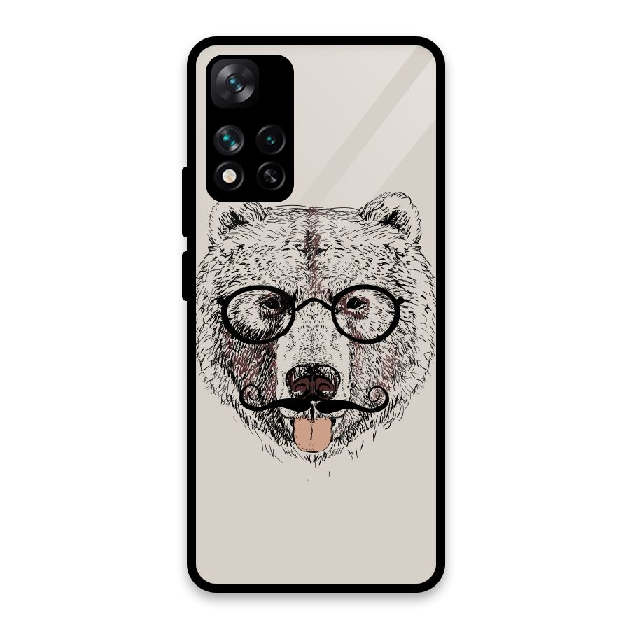 Studious Bear Glass Back Case for Xiaomi 11i HyperCharge 5G