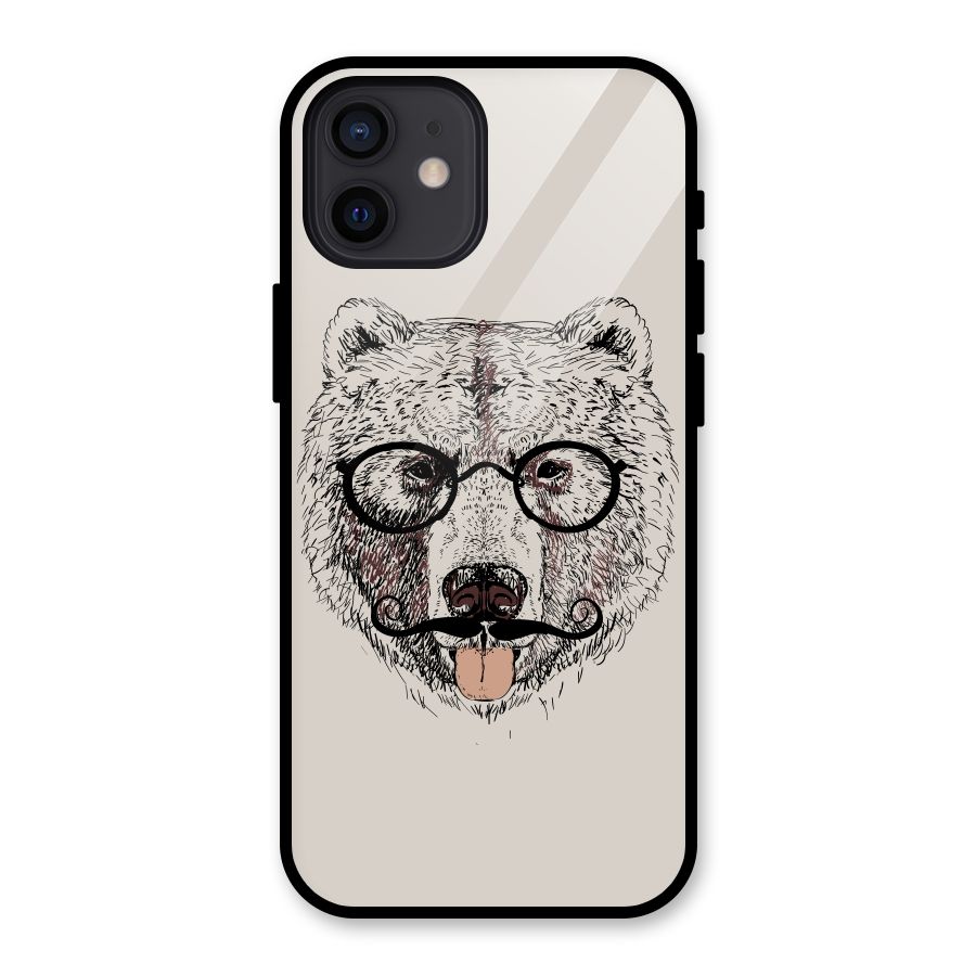 Studious Bear Glass Back Case for iPhone 12