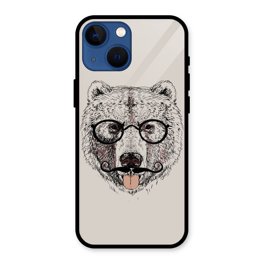 Studious Bear Glass Back Case for iPhone 13 Mini