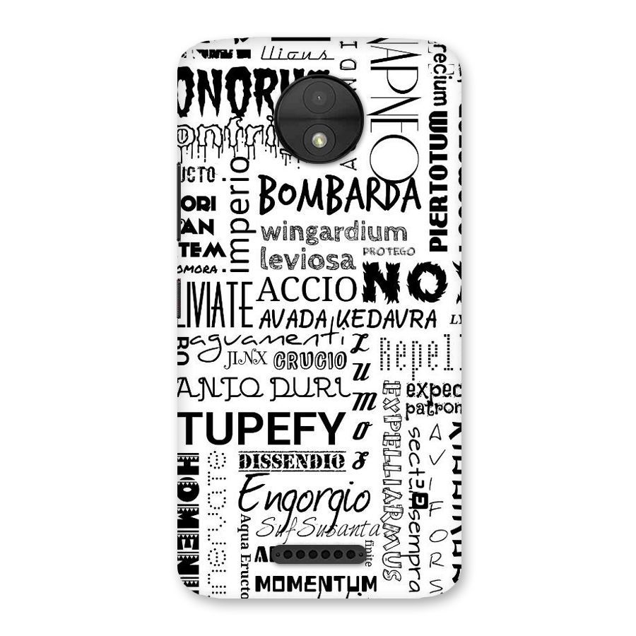 Stupefy Back Case for Moto C
