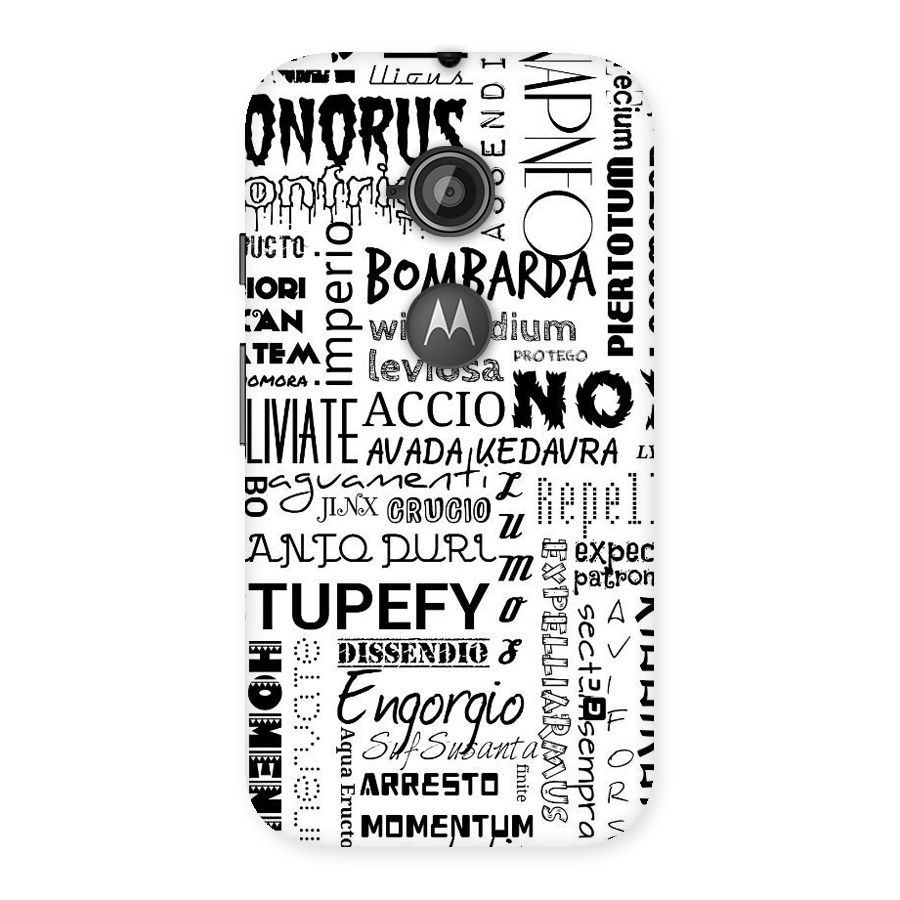 Stupefy Back Case for Moto E 2nd Gen