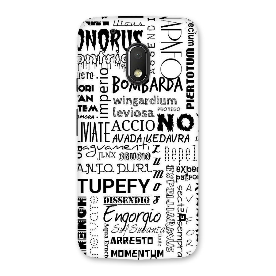Stupefy Back Case for Moto G4 Play