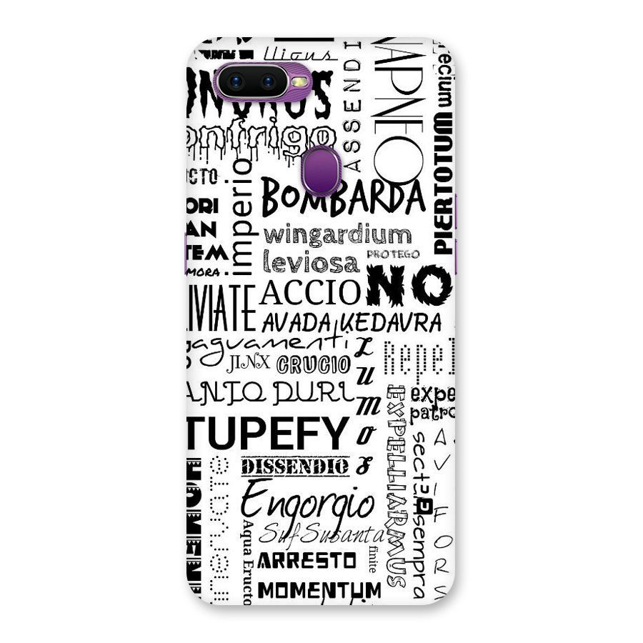 Stupefy Back Case for Oppo F9