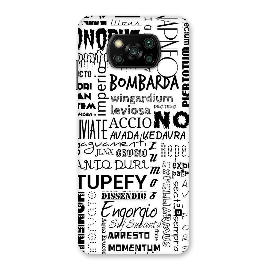 Stupefy Back Case for Poco X3