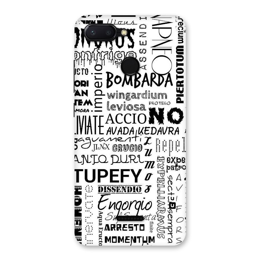 Stupefy Back Case for Redmi 6