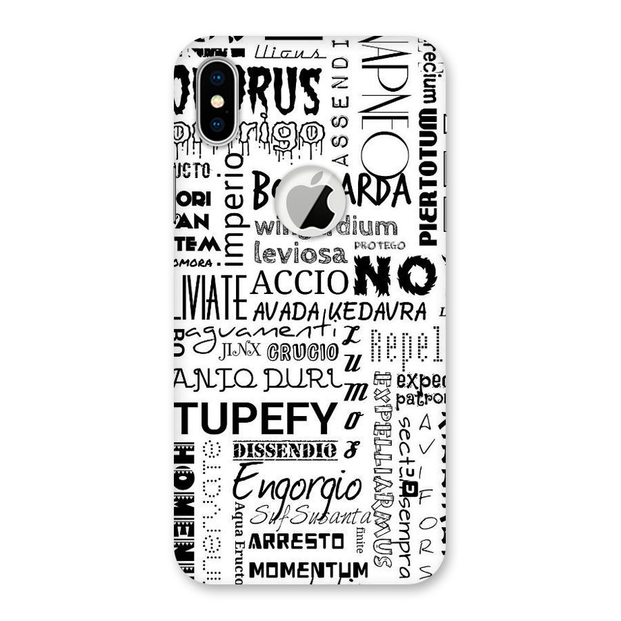 Stupefy Back Case for iPhone XS Logo Cut