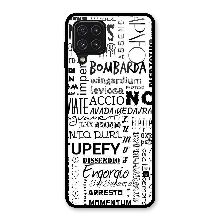 Stupefy Glass Back Case for Galaxy A22 4G