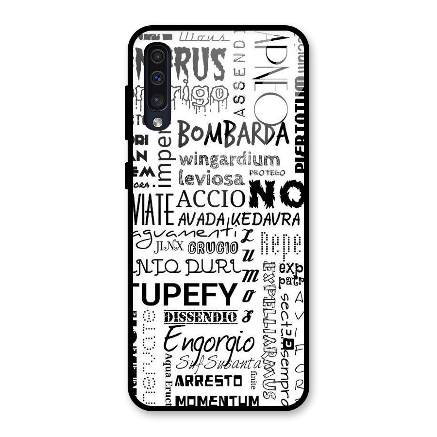 Stupefy Glass Back Case for Galaxy A50