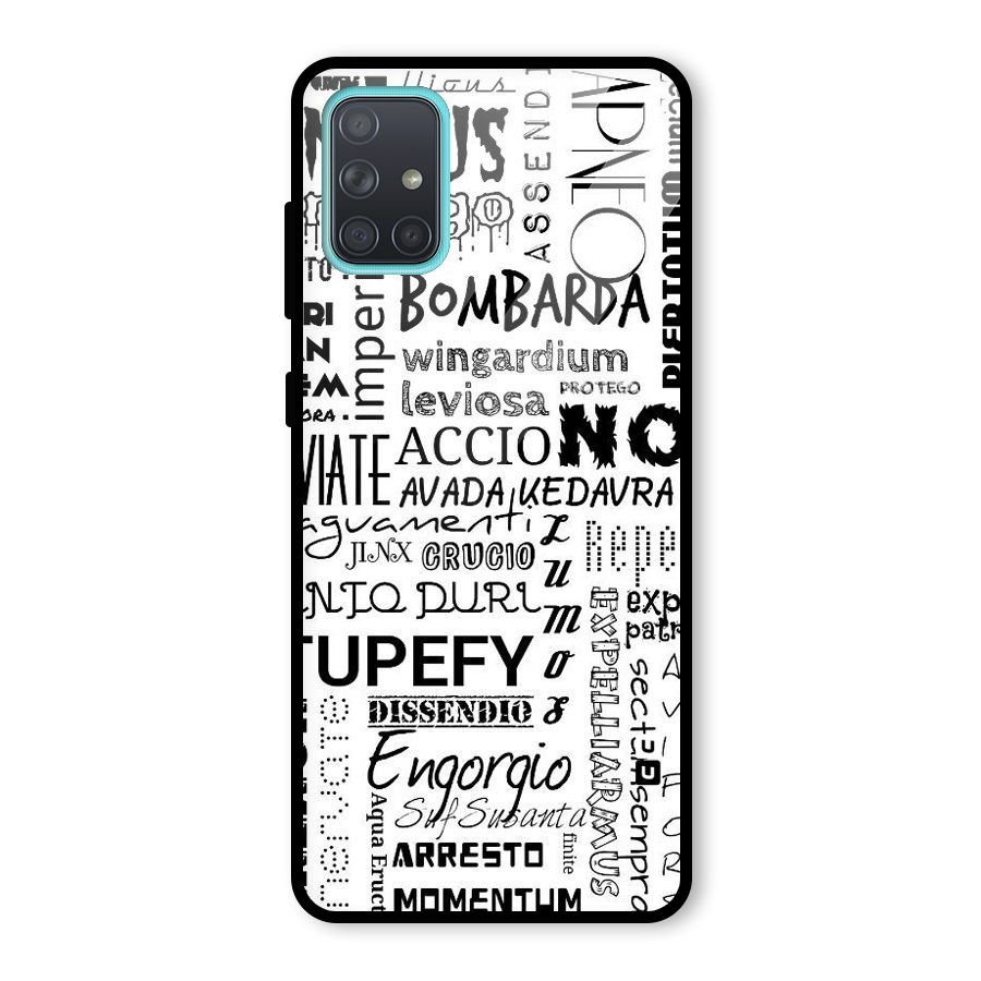 Stupefy Glass Back Case for Galaxy A71