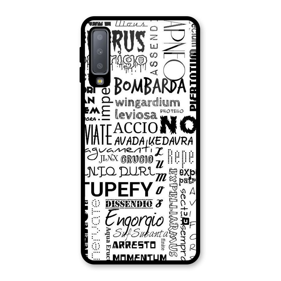 Stupefy Glass Back Case for Galaxy A7 (2018)