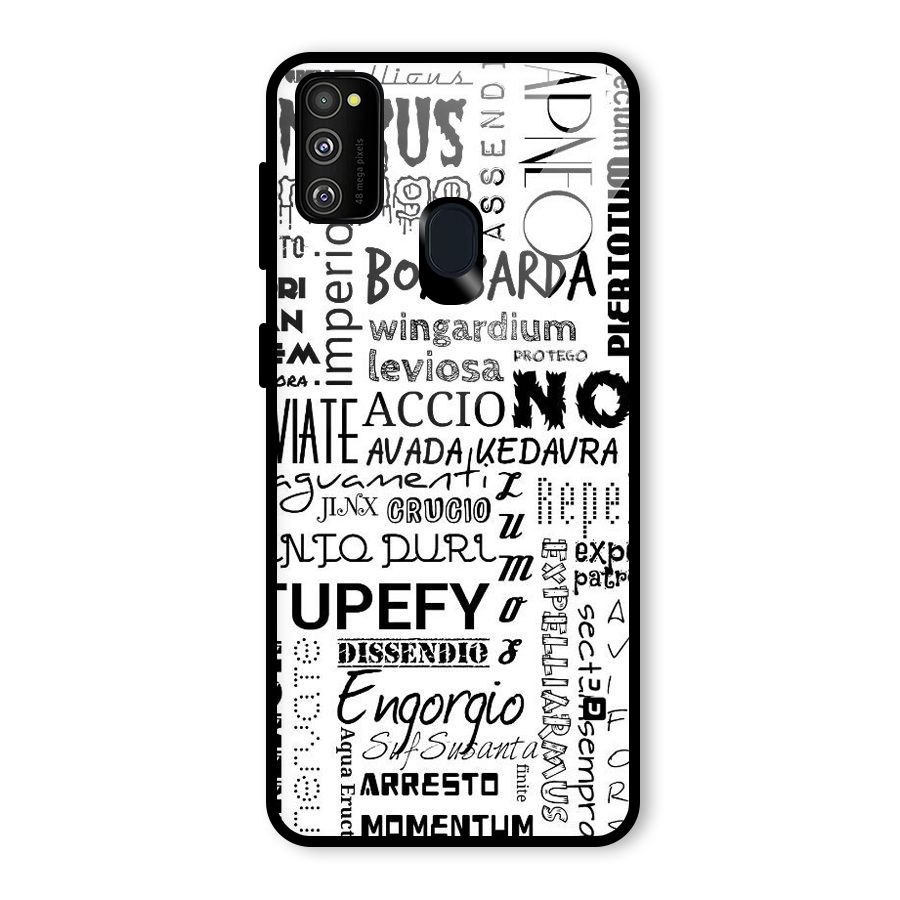 Stupefy Glass Back Case for Galaxy M30s