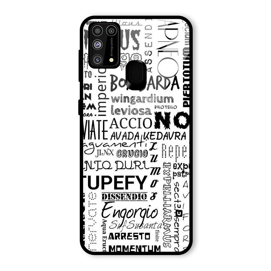 Stupefy Glass Back Case for Galaxy M31