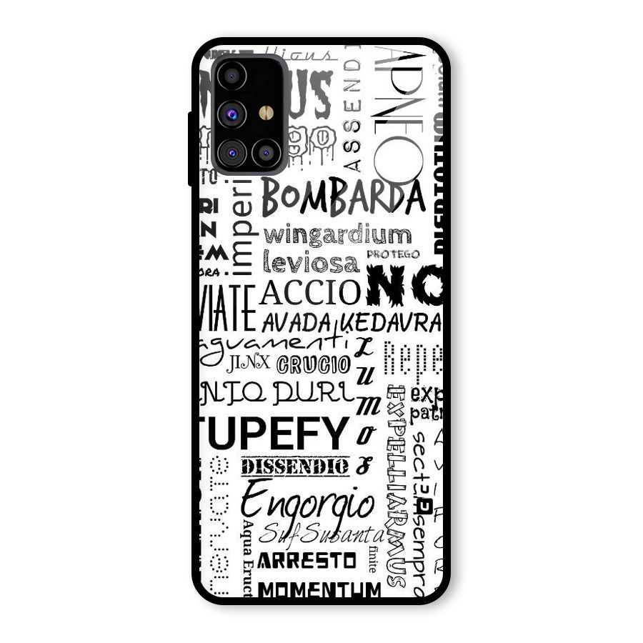 Stupefy Glass Back Case for Galaxy M31s