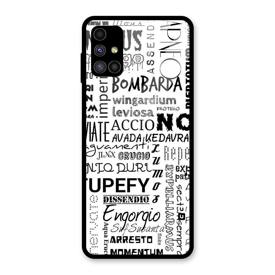 Stupefy Glass Back Case for Galaxy M51
