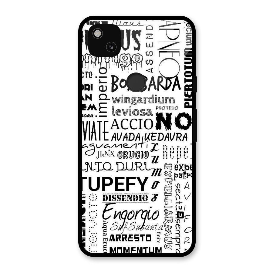 Stupefy Glass Back Case for Google Pixel 4a