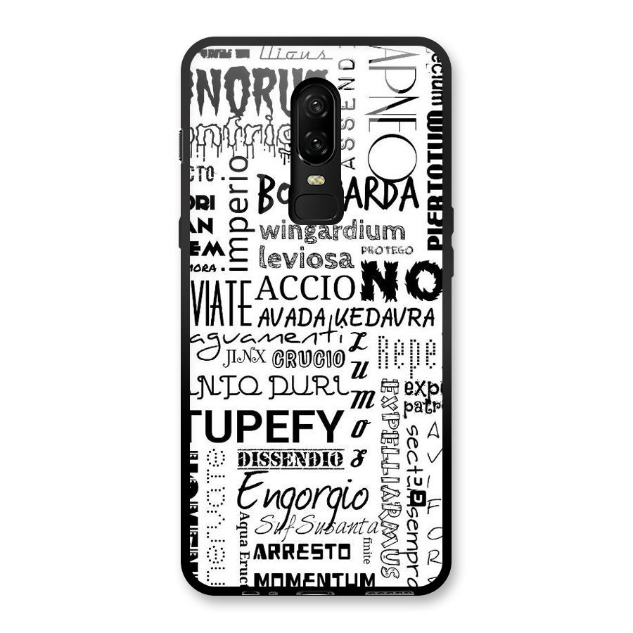 Stupefy Glass Back Case for OnePlus 6