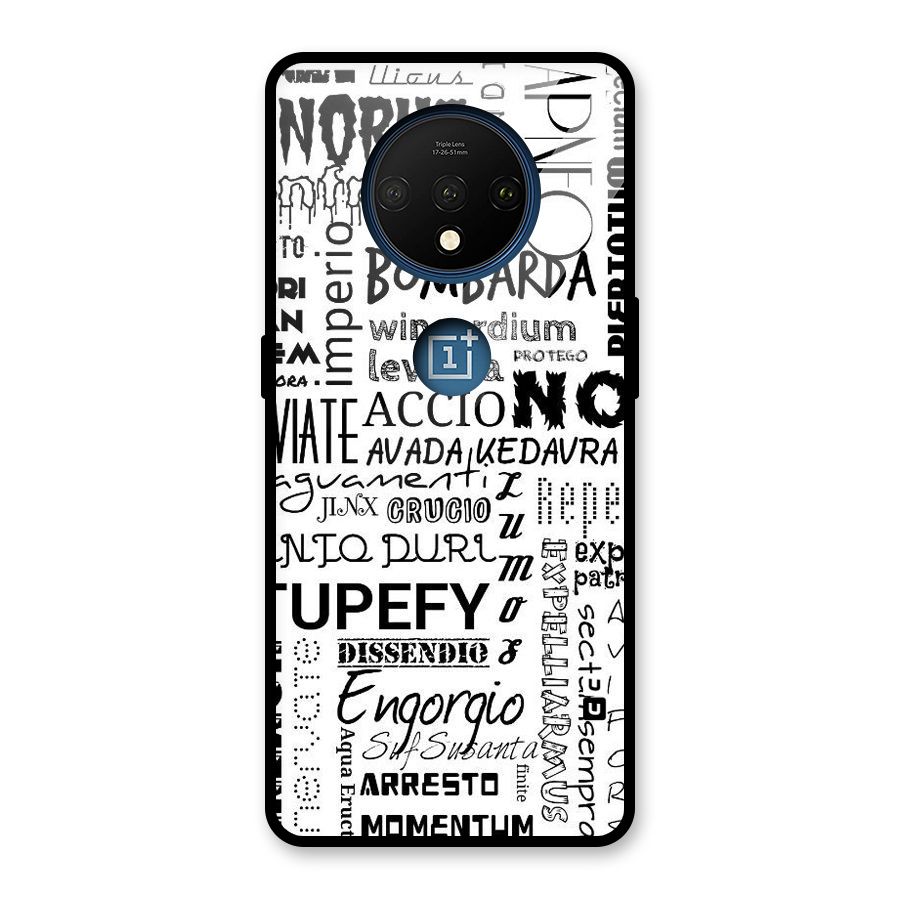 Stupefy Glass Back Case for OnePlus 7T