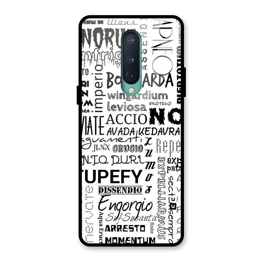 Stupefy Glass Back Case for OnePlus 8