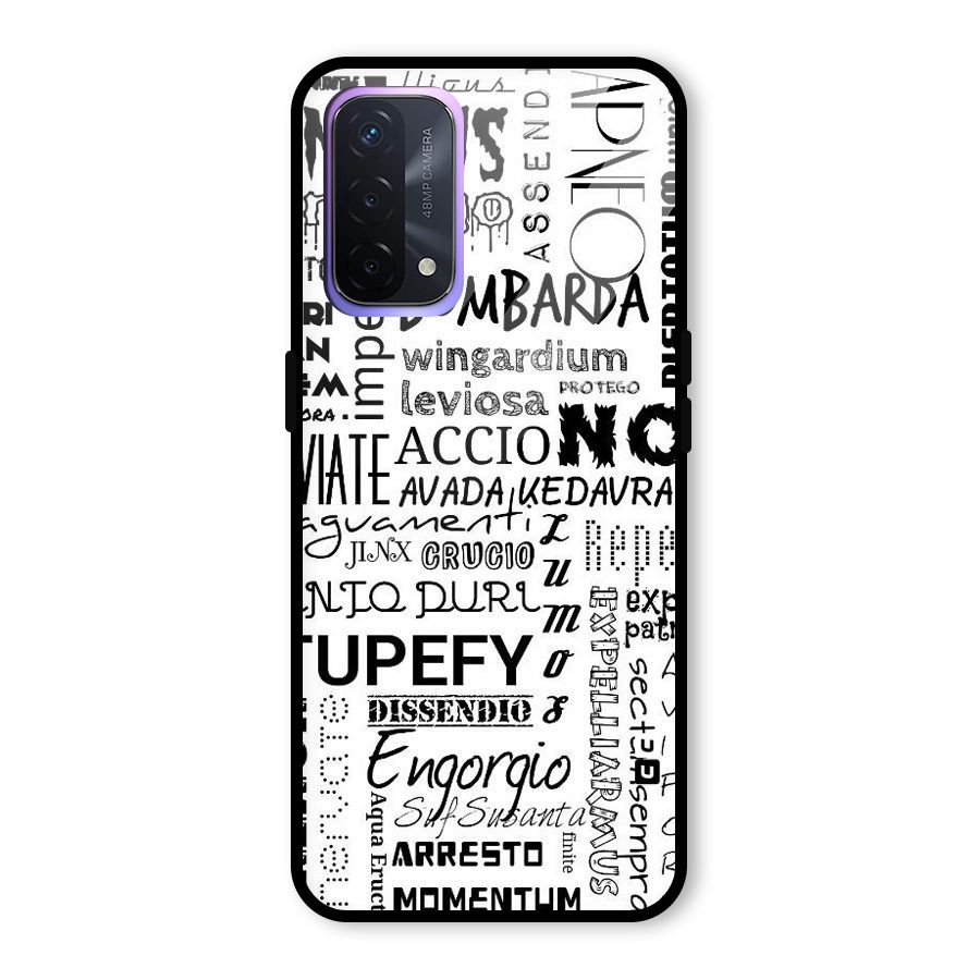 Stupefy Glass Back Case for Oppo A74 5G