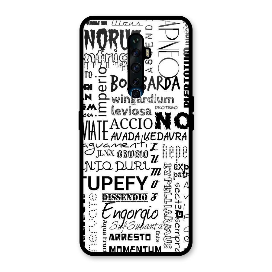 Stupefy Glass Back Case for Oppo Reno2 F