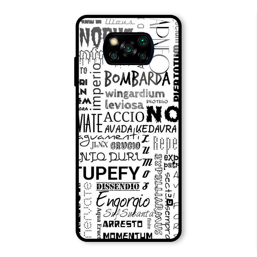 Stupefy Glass Back Case for Poco X3 Pro