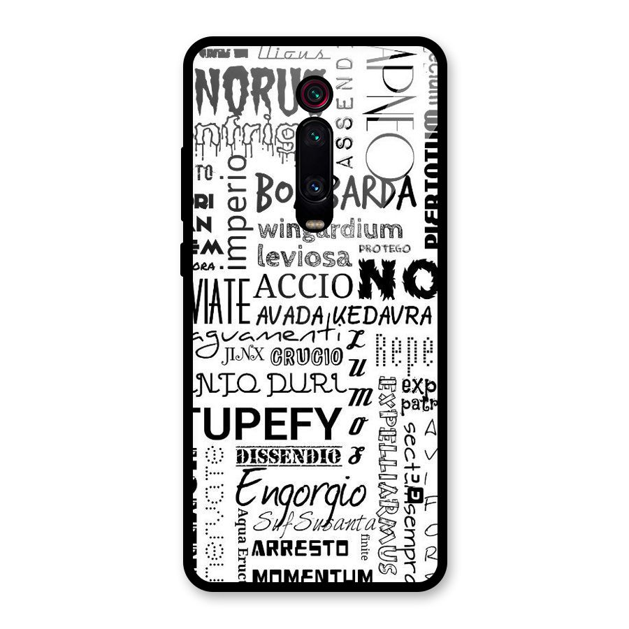 Stupefy Glass Back Case for Redmi K20