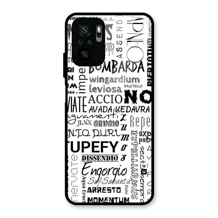 Stupefy Glass Back Case for Redmi Note 10S