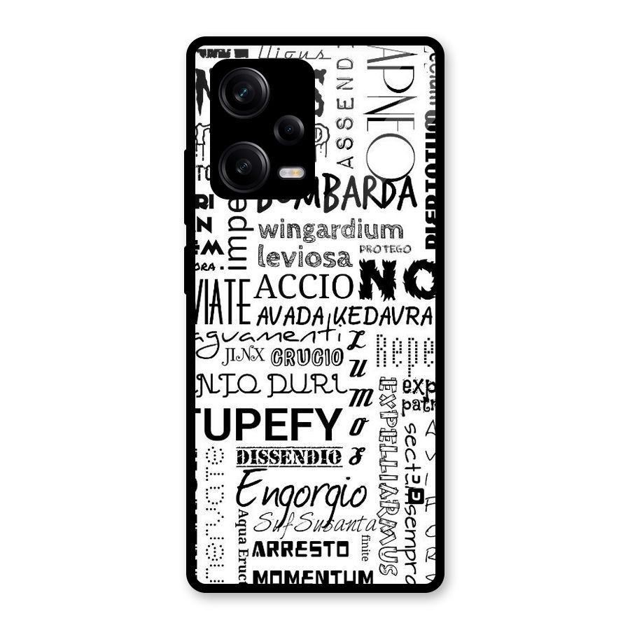 Stupefy Glass Back Case for Redmi Note 12 Pro