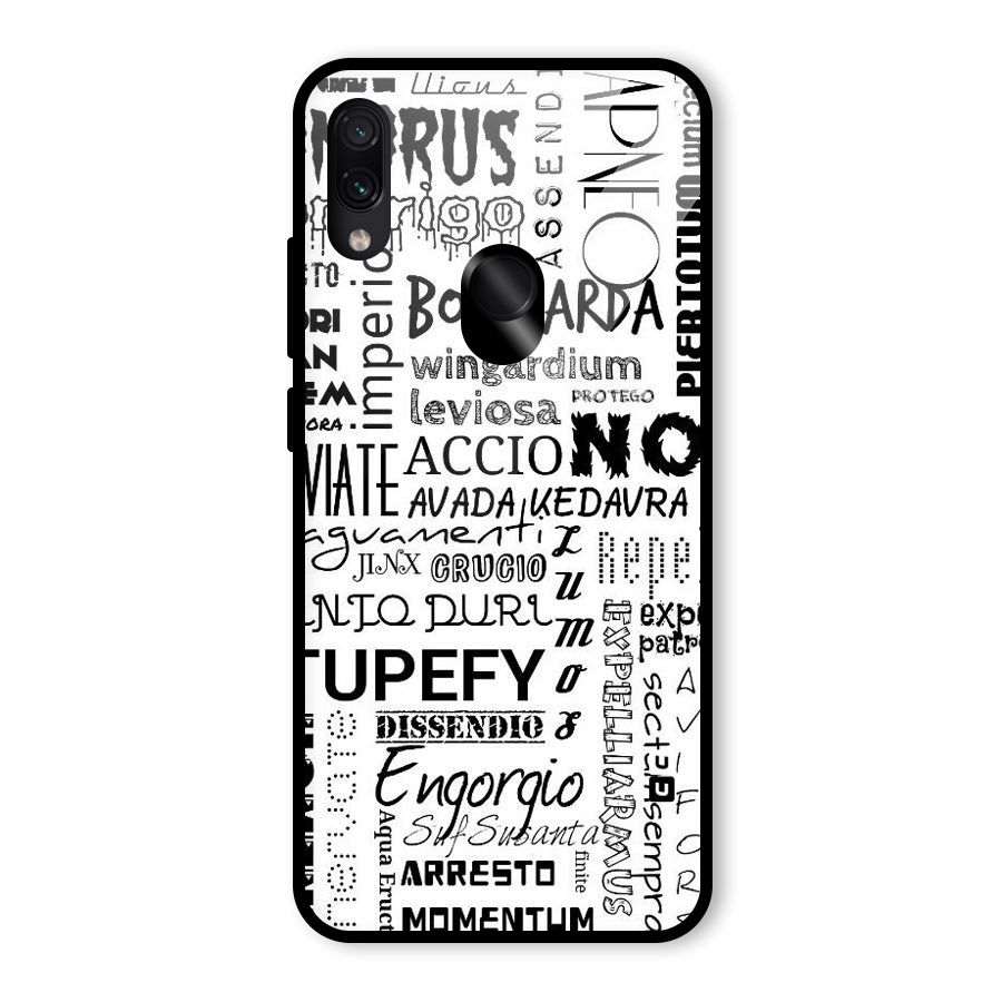 Stupefy Glass Back Case for Redmi Note 7 Pro