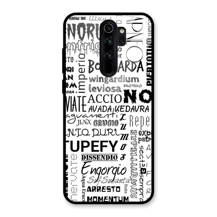 Stupefy Glass Back Case for Redmi Note 8 Pro