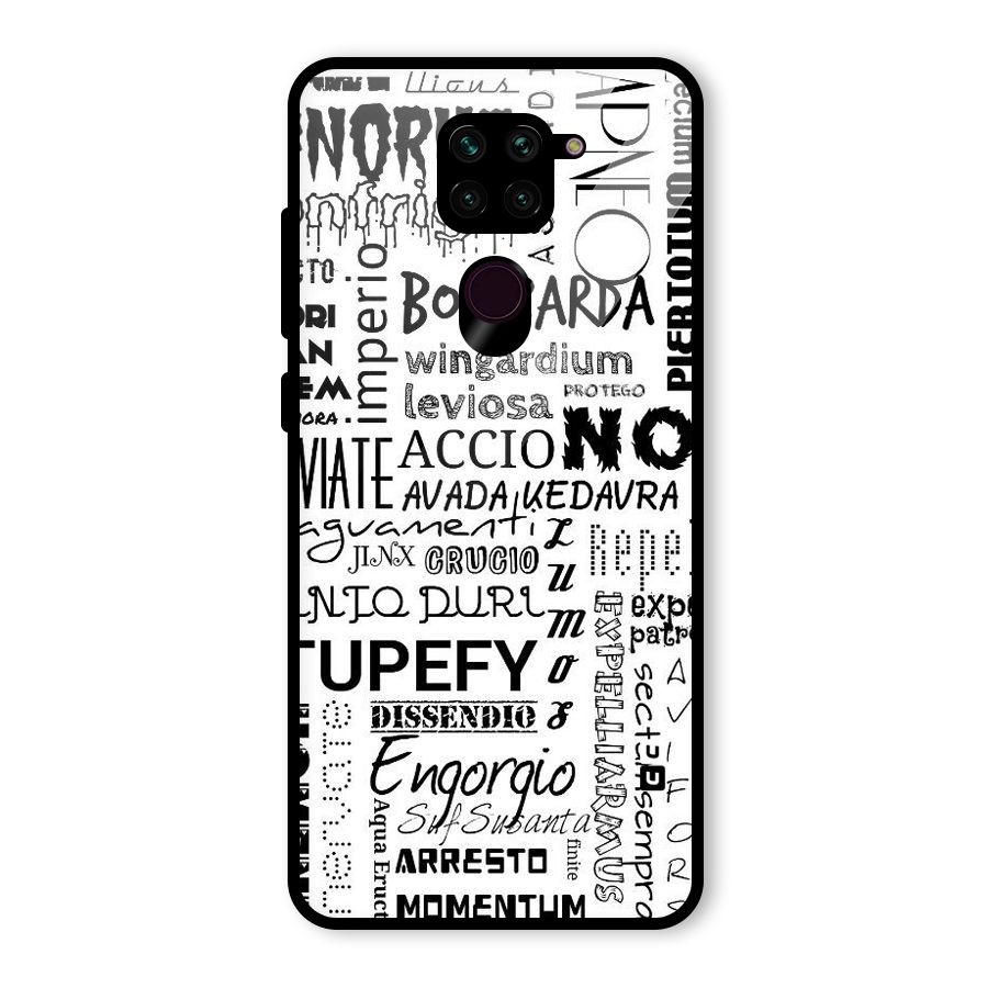 Stupefy Glass Back Case for Redmi Note 9