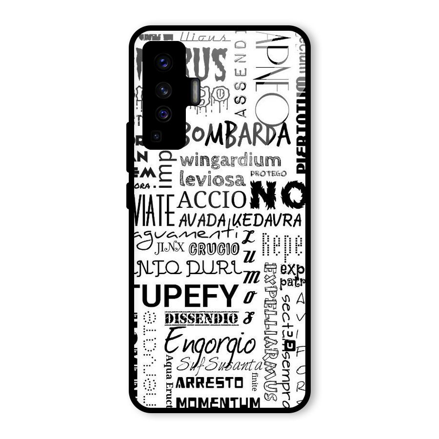 Stupefy Glass Back Case for Vivo X50