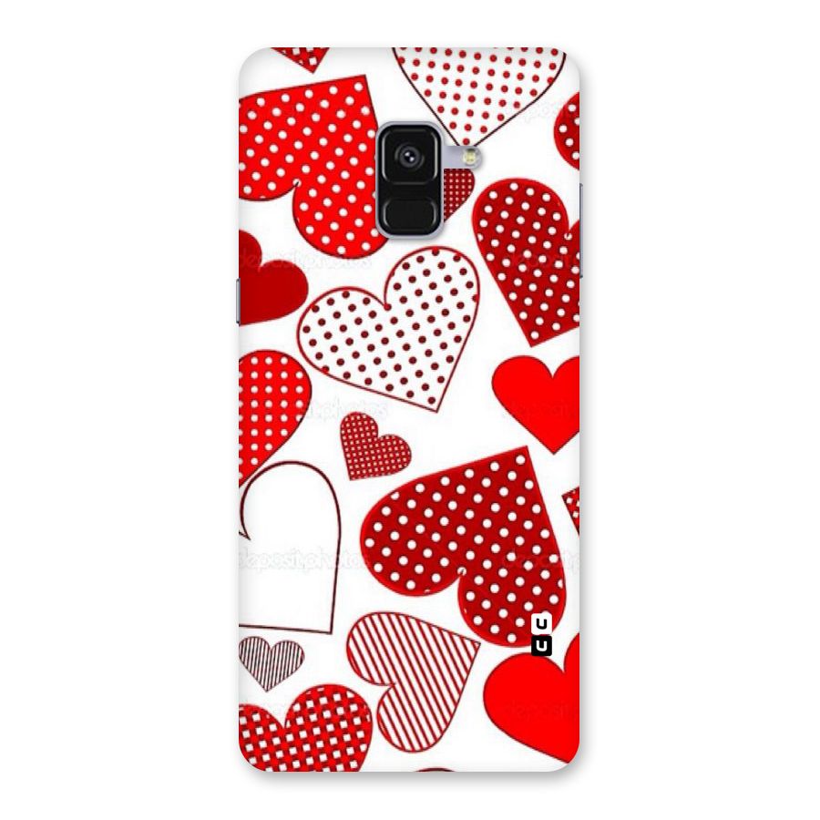Style Hearts Back Case for Galaxy A8 Plus