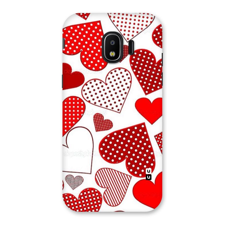 Style Hearts Back Case for Galaxy J2 Pro 2018