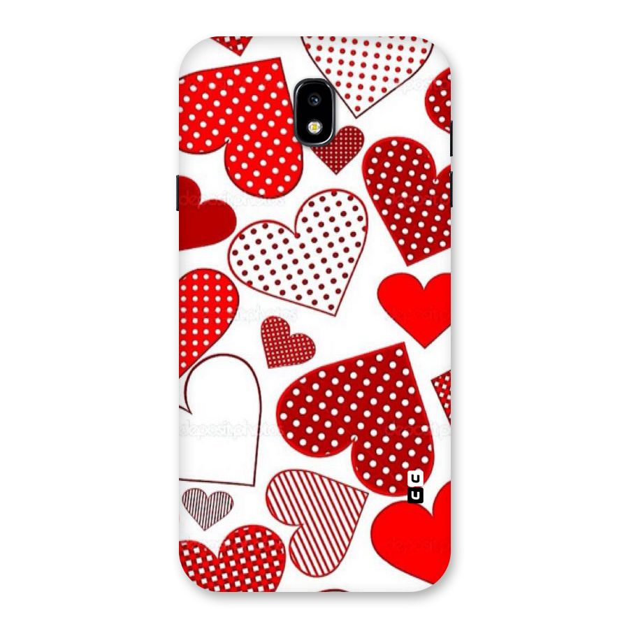 Style Hearts Back Case for Galaxy J7 Pro