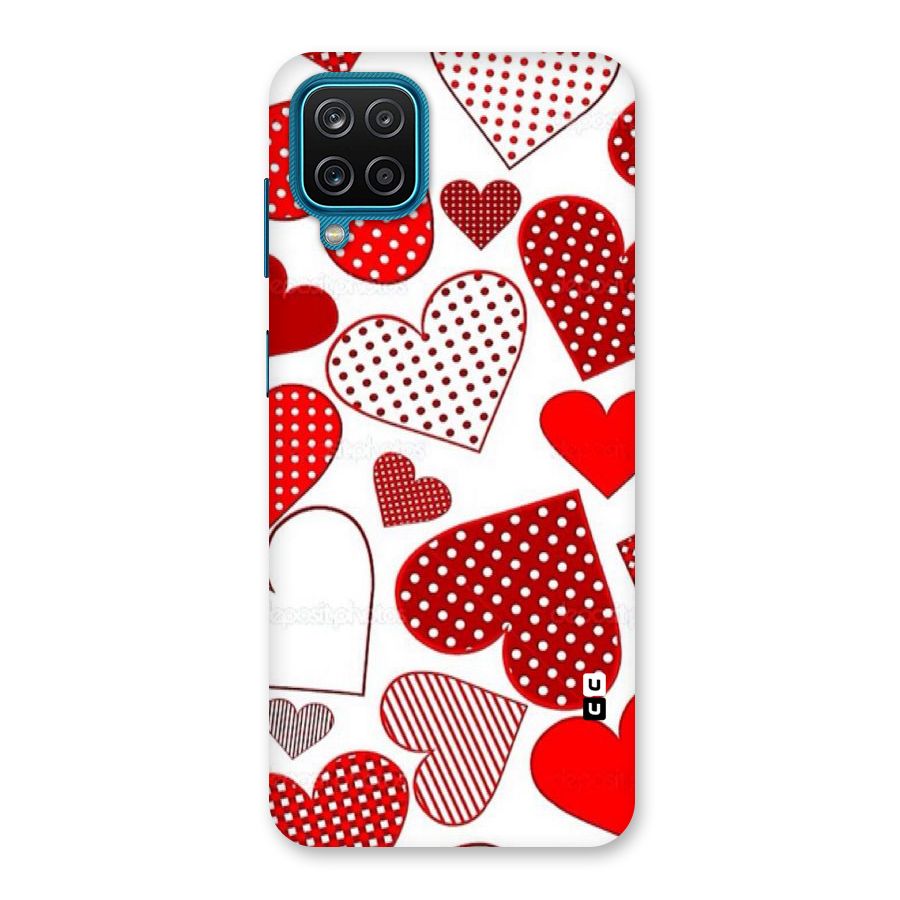 Style Hearts Back Case for Galaxy M12