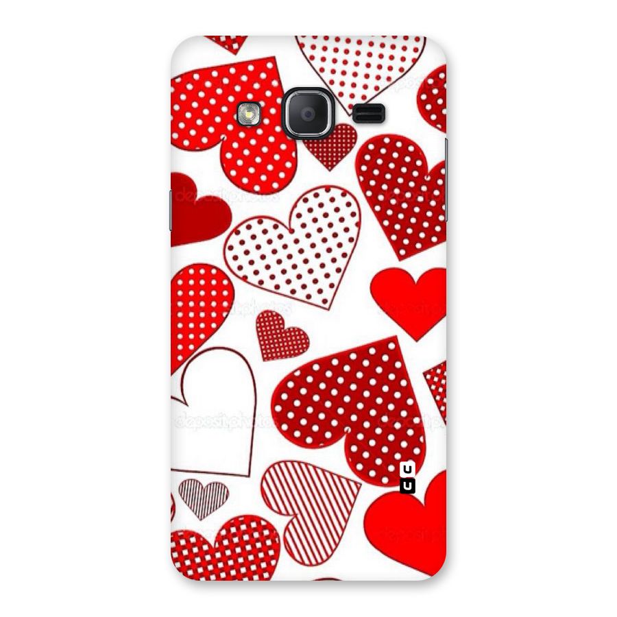 Style Hearts Back Case for Galaxy On7 2015