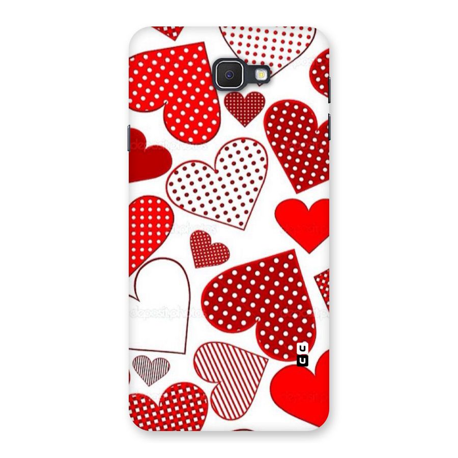 Style Hearts Back Case for Galaxy On7 2016
