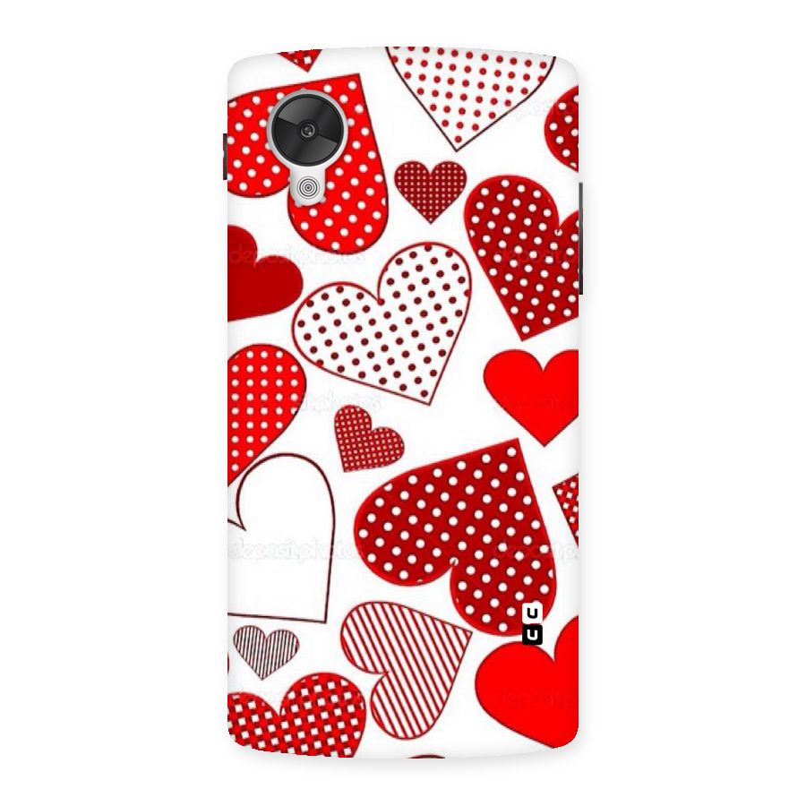 Style Hearts Back Case for Google Nexsus 5