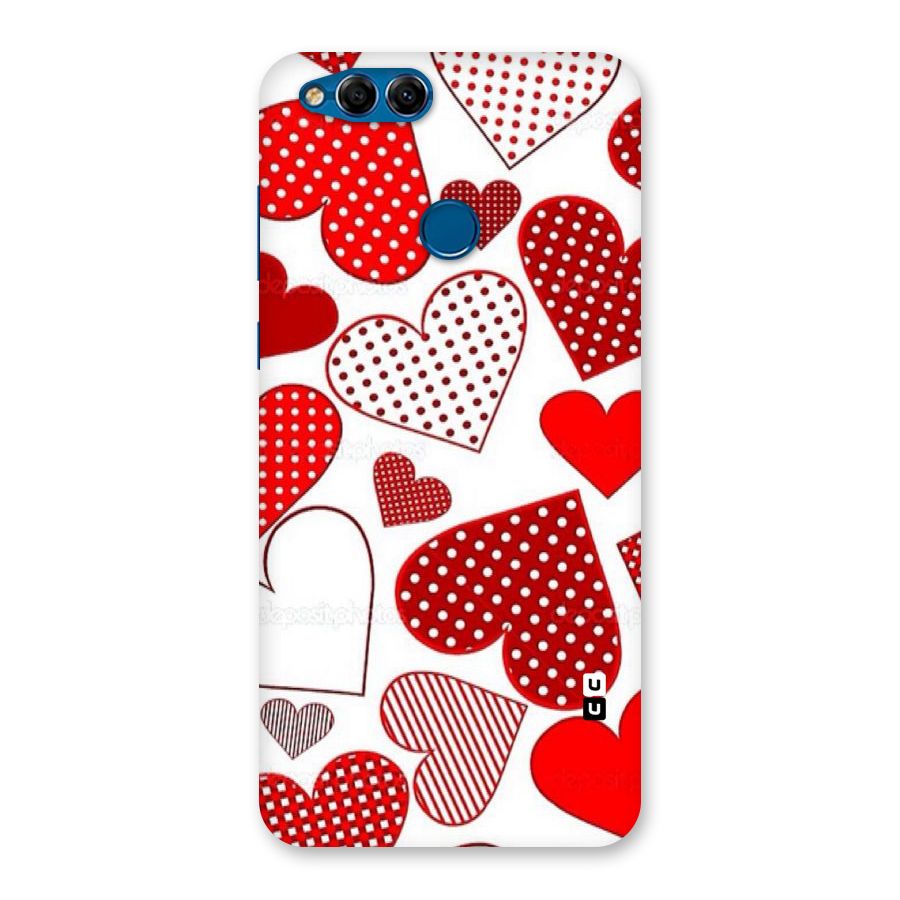 Style Hearts Back Case for Honor 7X