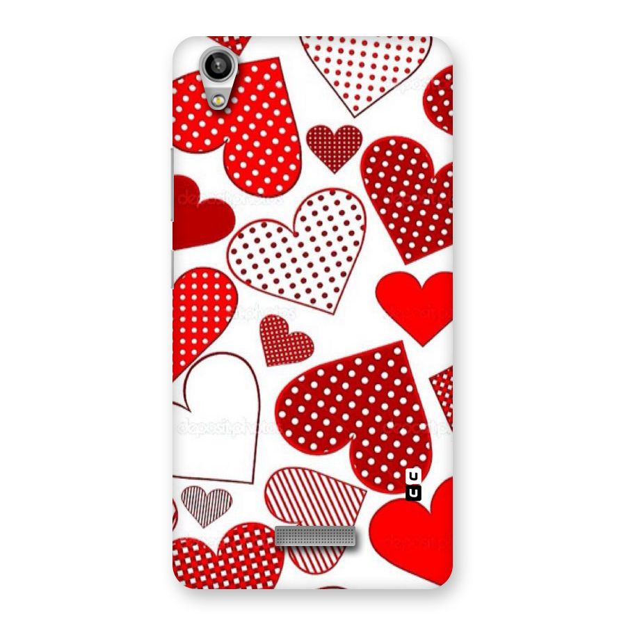 Style Hearts Back Case for Lava-Pixel-V1