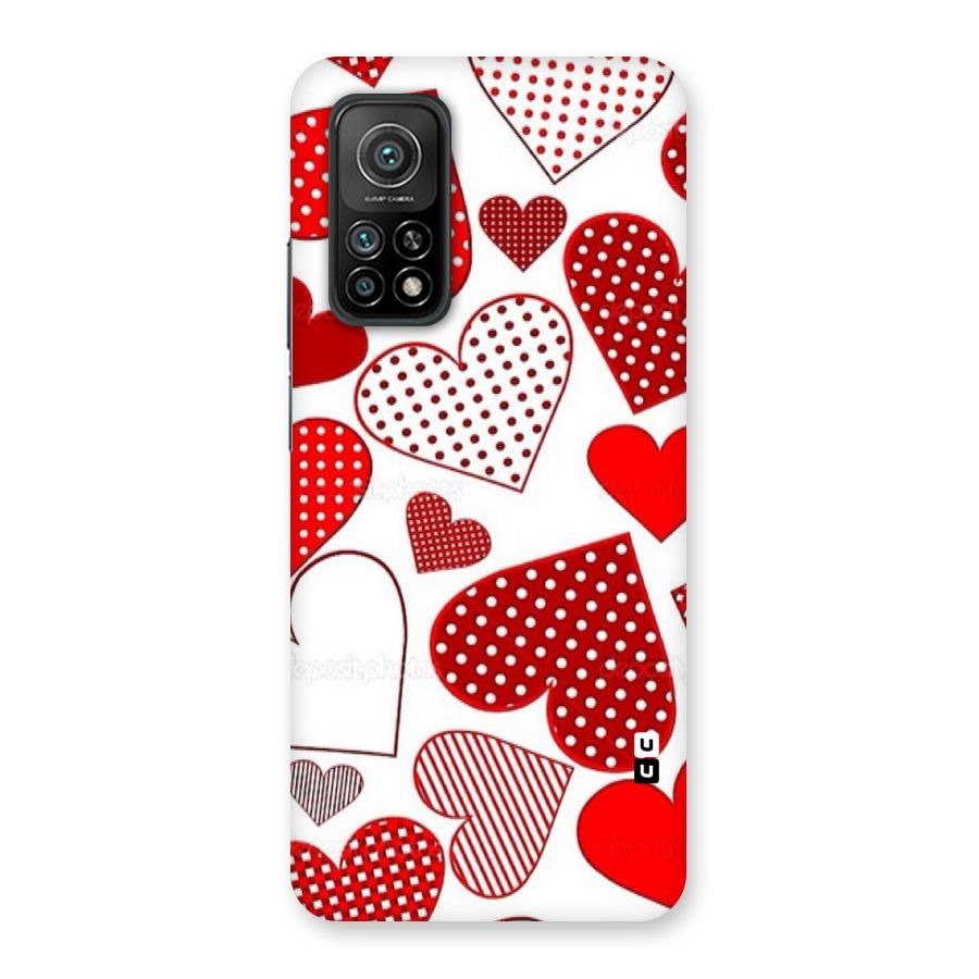 Style Hearts Back Case for Mi 10T 5G