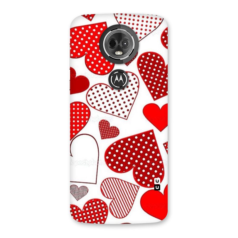 Style Hearts Back Case for Moto E5 Plus