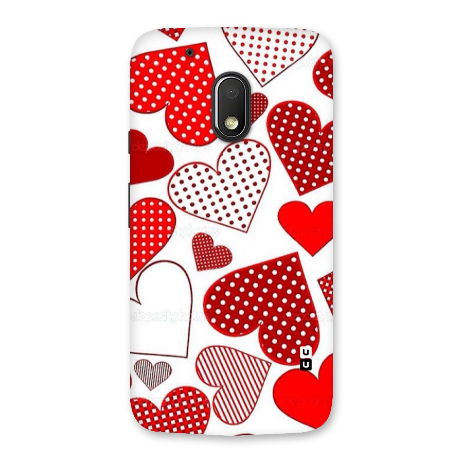 Style Hearts Back Case for Moto G4 Play