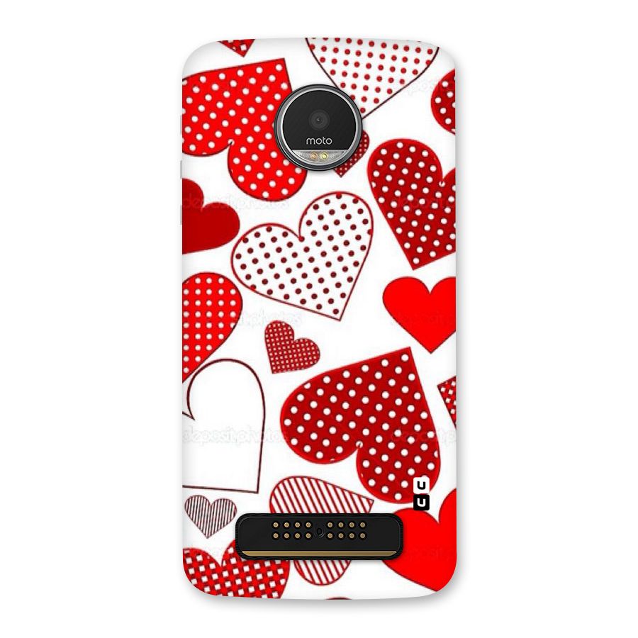 Style Hearts Back Case for Moto Z Play