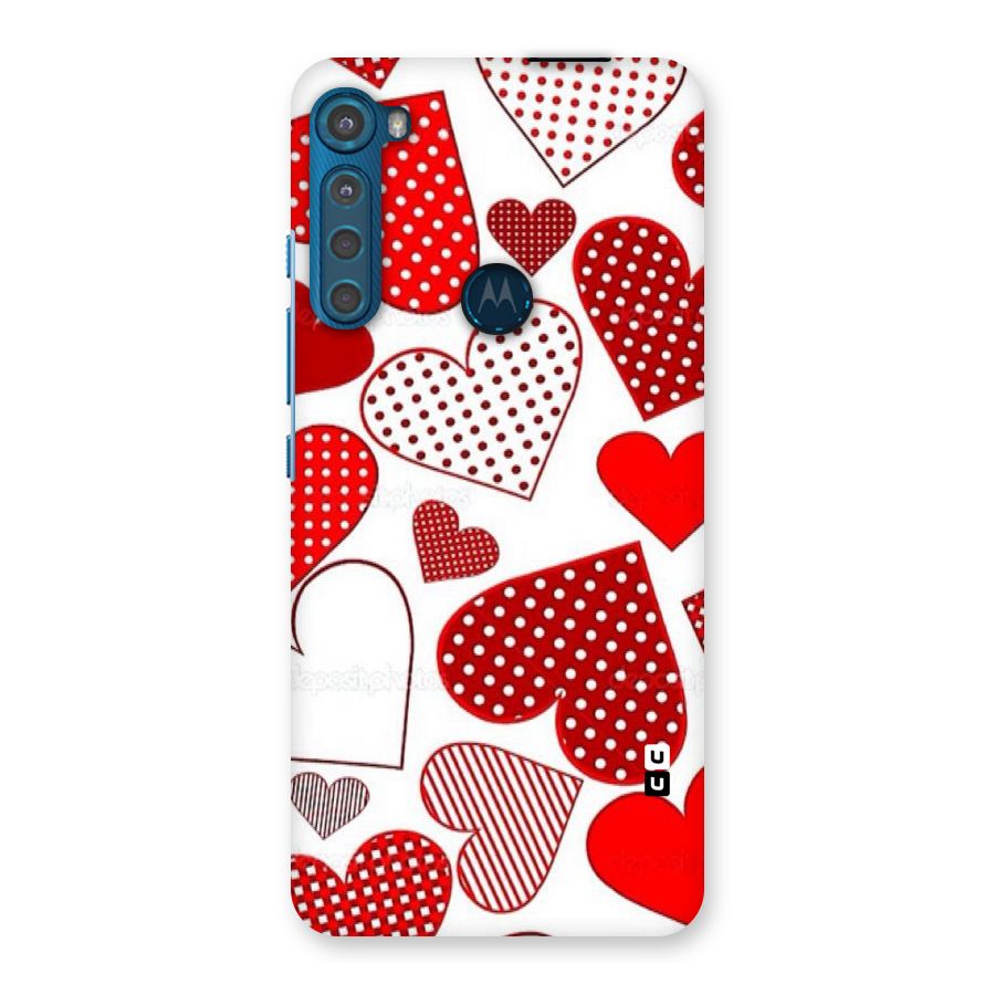 Style Hearts Back Case for Motorola One Fusion Plus