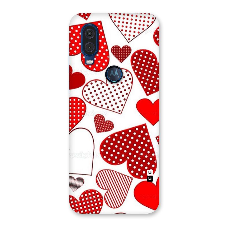 Style Hearts Back Case for Motorola One Vision