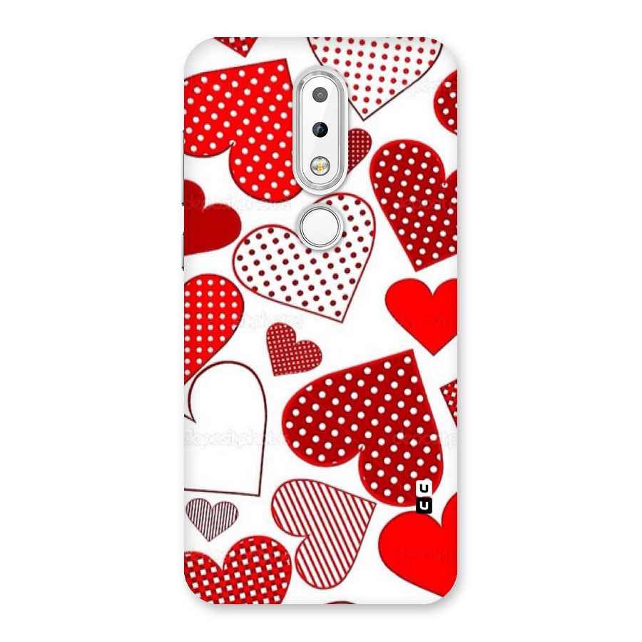 Style Hearts Back Case for Nokia 6.1 Plus